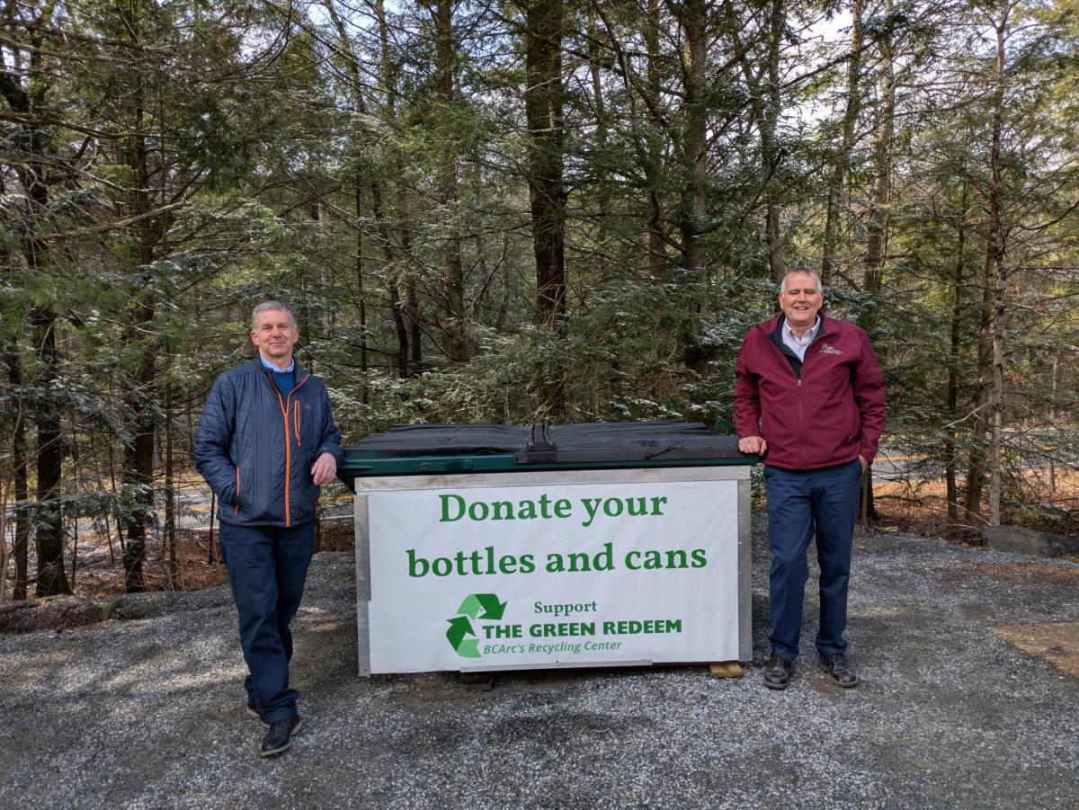 Photo of Berkshire County Arc's Recycling bins